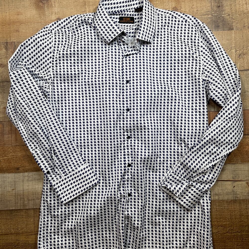 Steven Land  Free French Cuff Dress Shirt size 16.5, 34/35